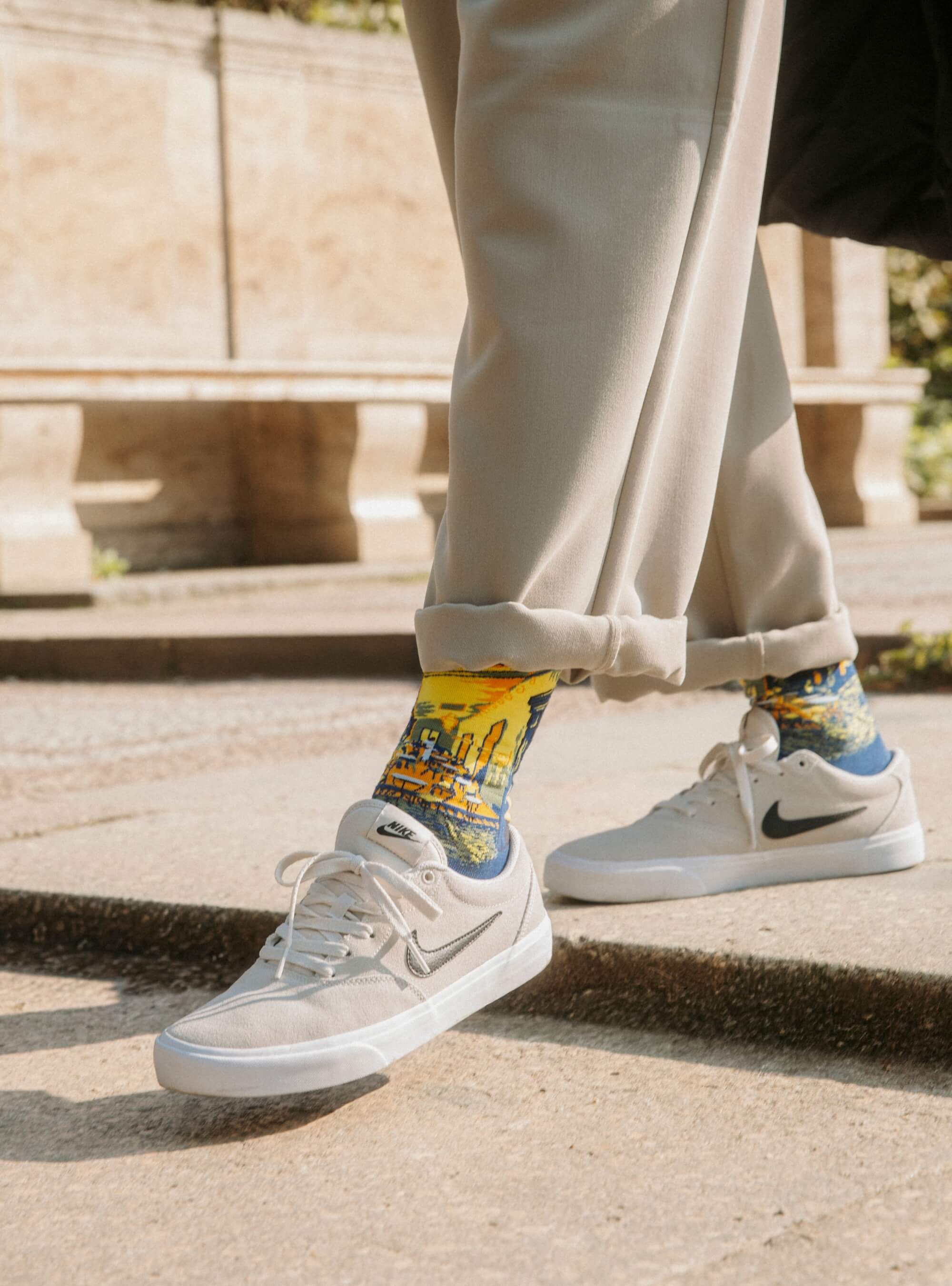 Terrasse du café le soir