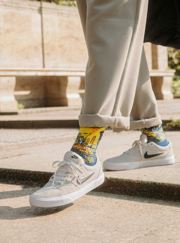 Terrasse du café le soir