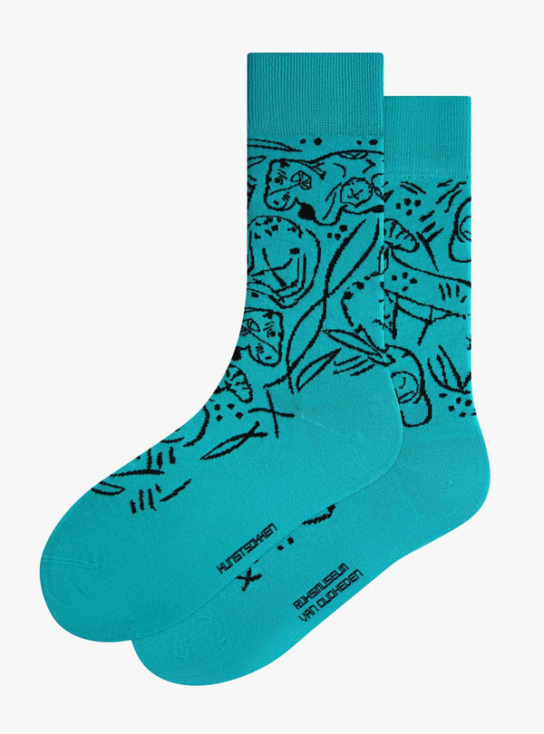 Statuette d'Hippopotame Debout – Turquoise