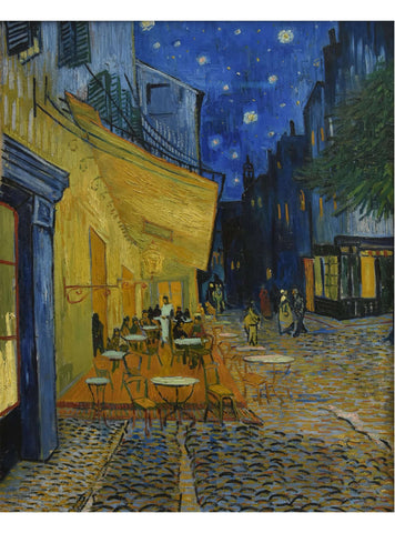 Terrasse du café le soir