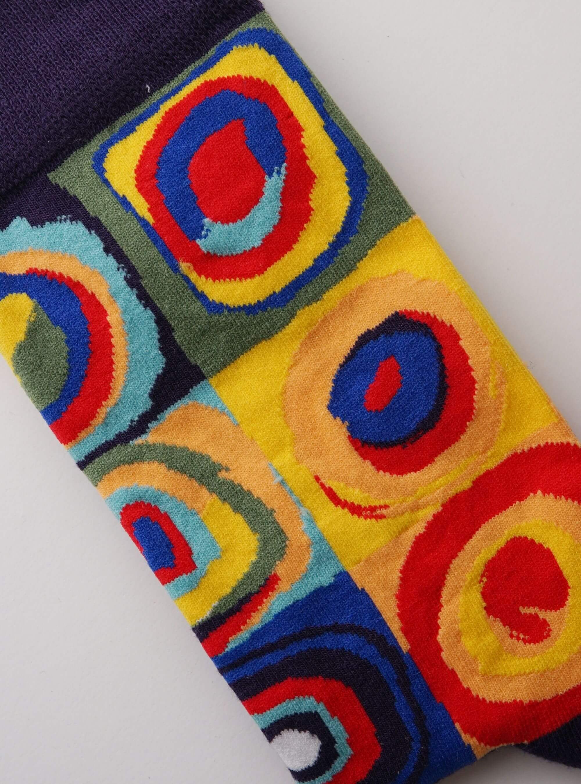 Étude de couleurs, carrés avec cercles concentriques
