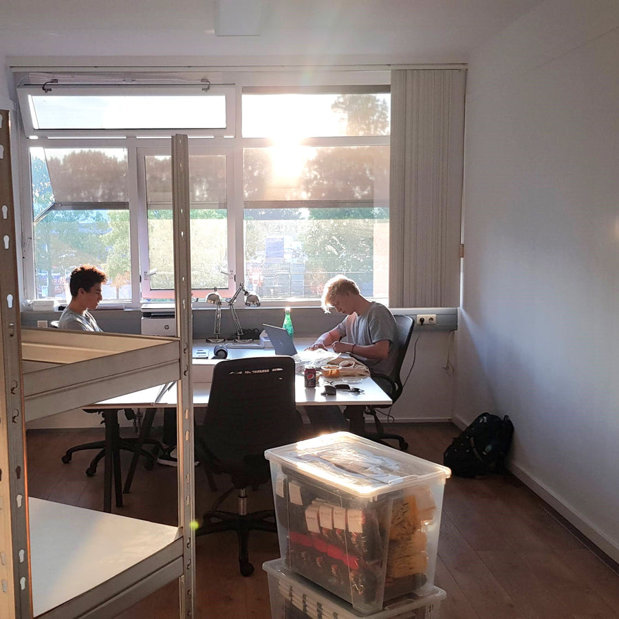Le premier bureau de Kunstsokken à Delft, octobre 2021