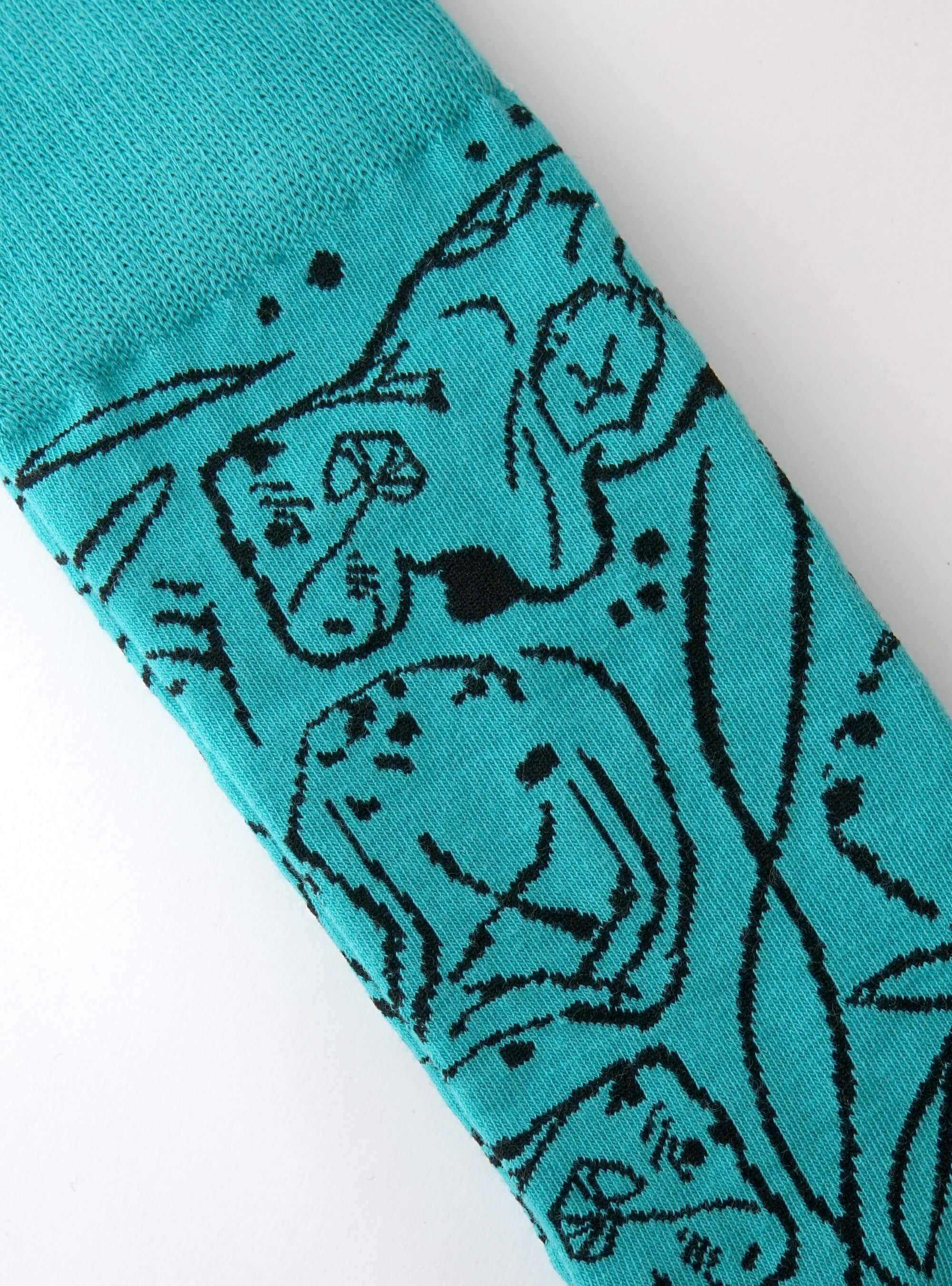 Statuette d'Hippopotame Debout – Turquoise