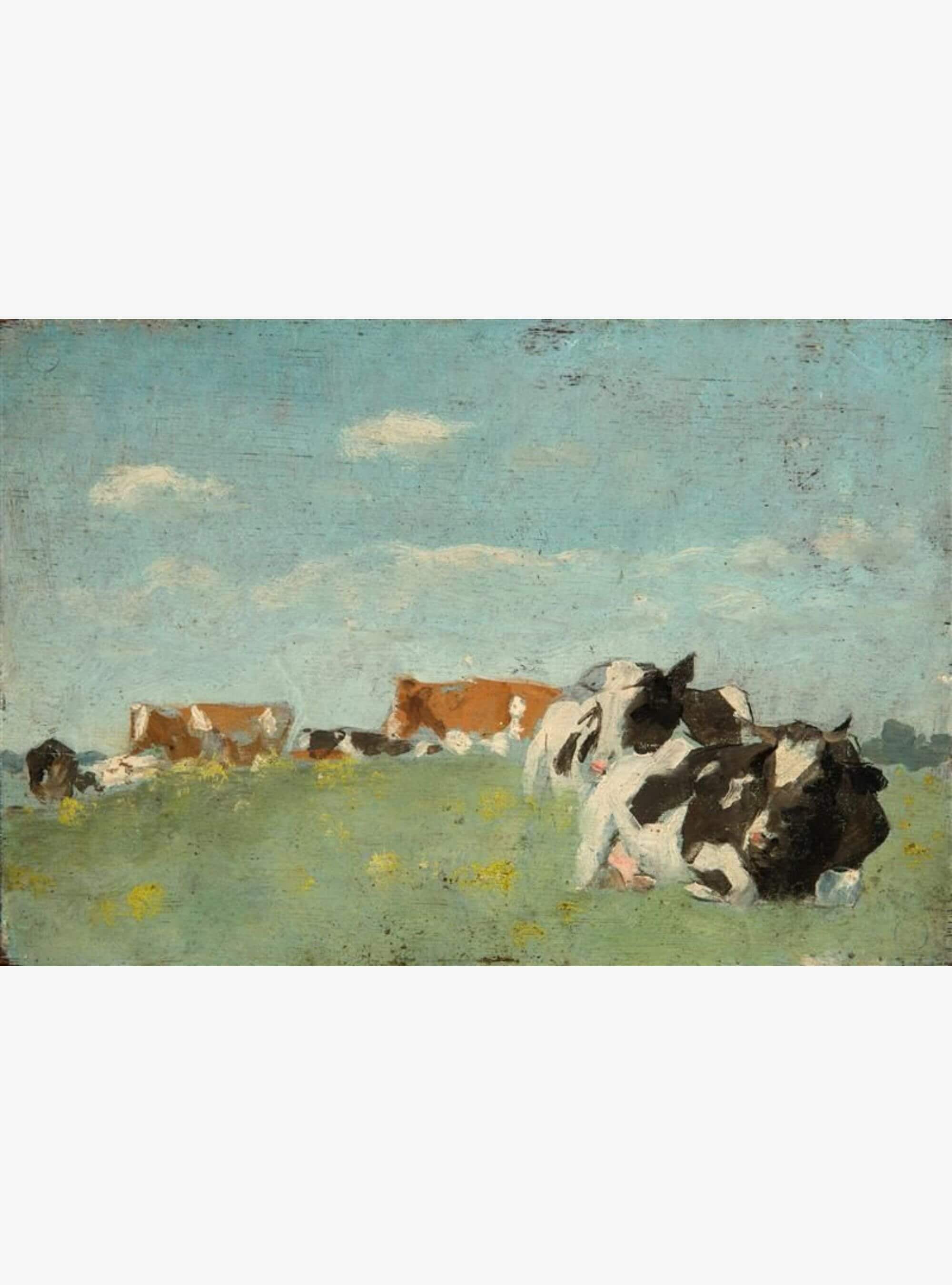 Jan Voerman sr. – Vaches au repos sur l'IJssel
