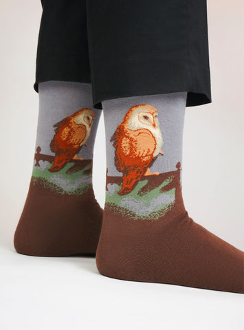 Jan Mankes - Grande chouette sur un paravent